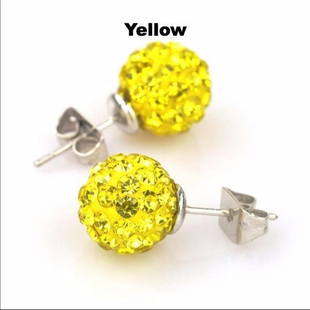 5 pair of Glitter Earring Studs for $12 - Picture 9 of 16